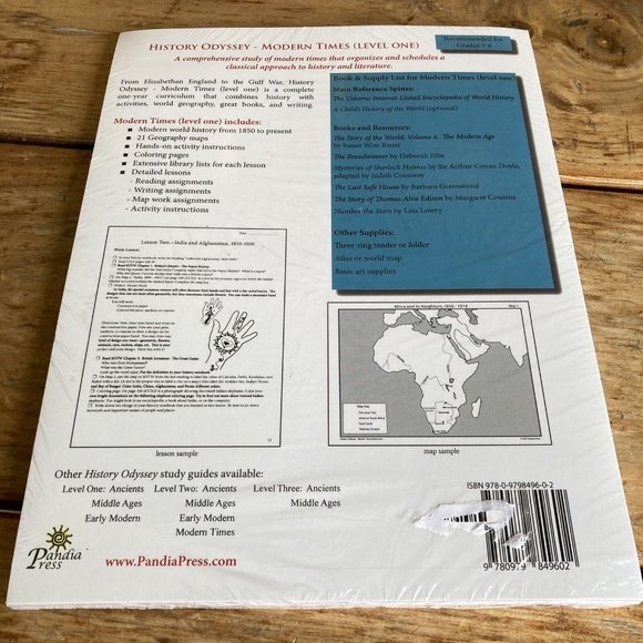 History Odyssey Modern Times Level 1 by Margaret Sanders 2007, BRAND NEW - Picture 2 of 2